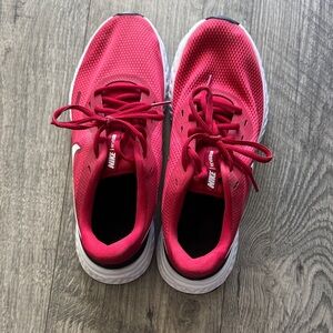 Nike Crimson Running Shoes with White Soles